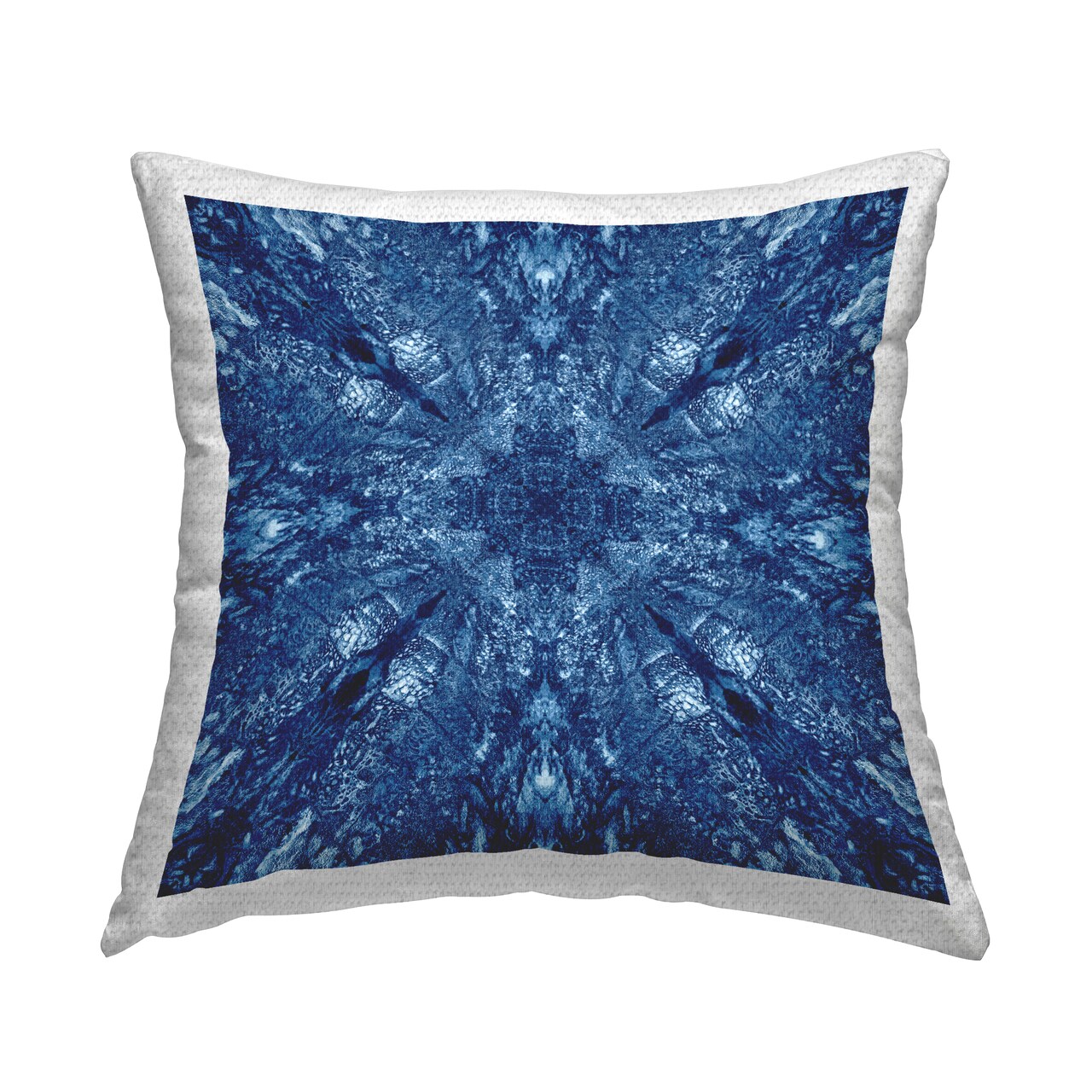 Centric Symmetry Pattern Outdoor Printed Pillow Design by El Perkin, 18 x 7 x 18